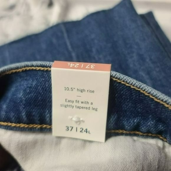 Abercrombie & Fitch Womens High Rise Mom Jeans Dark Wash Size 37 - Picture 6 of 10